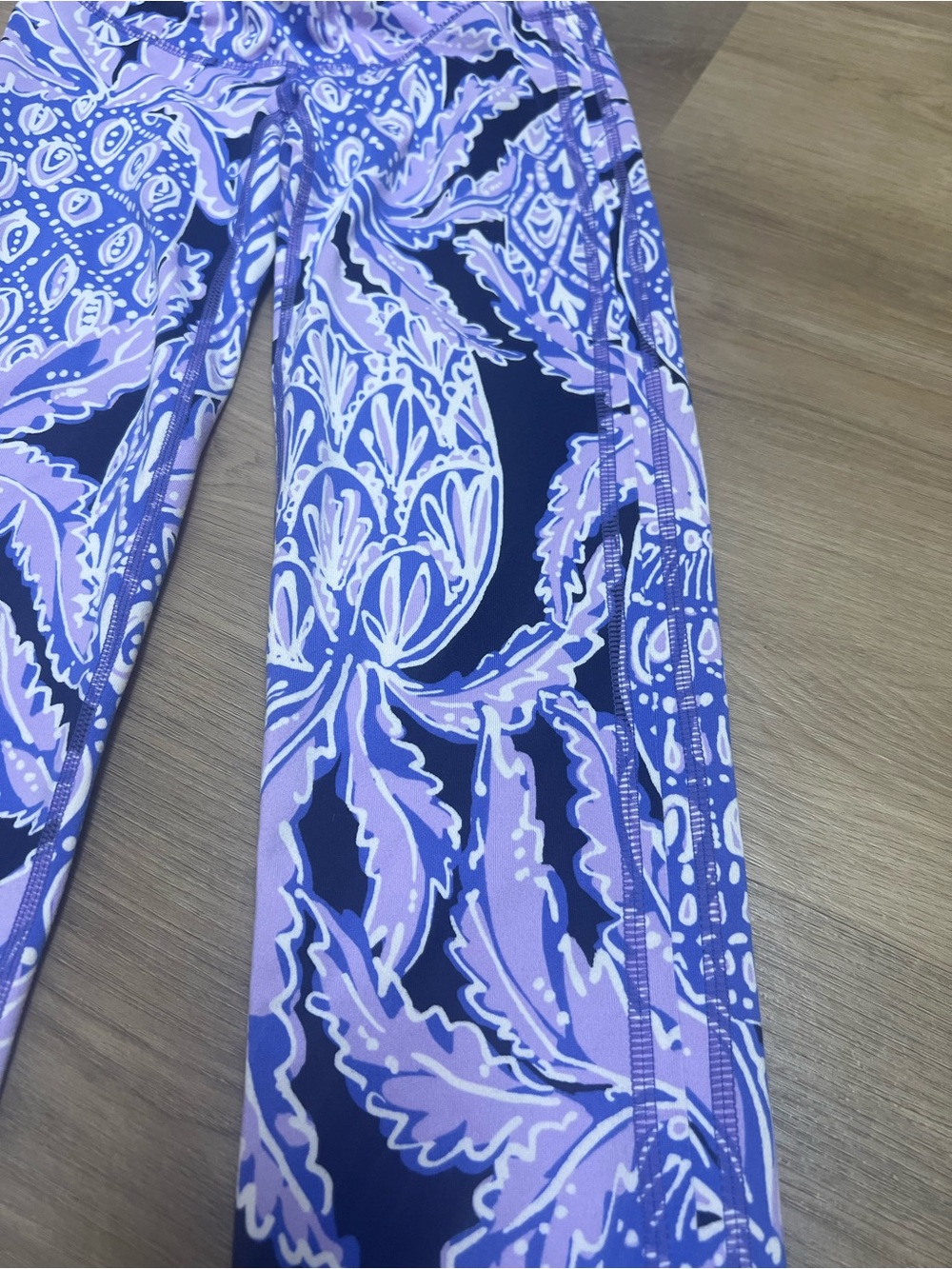 Lilly Pulitzer Purple and Navy Printed Top - Picture 3 of 4